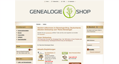 Desktop Screenshot of genealogie-shop.de